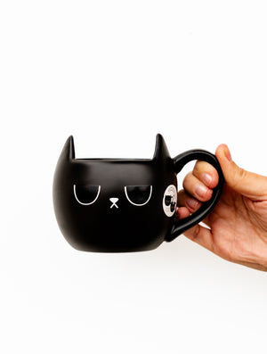 Black Cat Heat Activated Mug