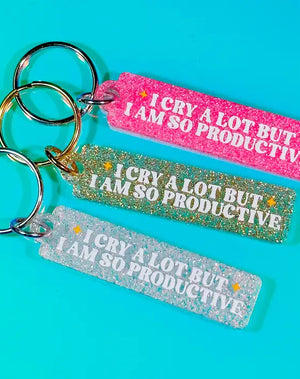 I Cry A Lot Keytag