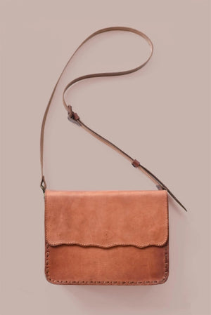 Cognac Mexican Leather Crossbody Bag