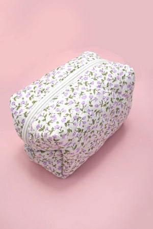 Ditsy Floral Quilted Cosmetic Bag
