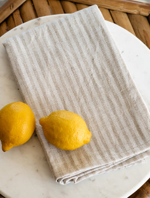 Dove Stripe Cotton Dishtowel