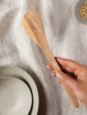 Olive Wood Corner Spatula