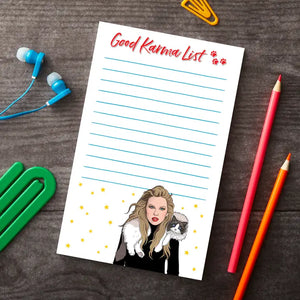 Karma is a Cat Note Pad