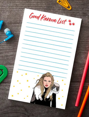 Karma is a Cat Note Pad
