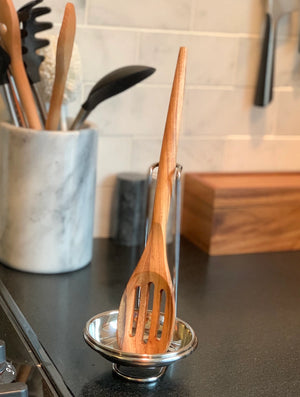 Acacia Wood Slotted Cooking Spoon