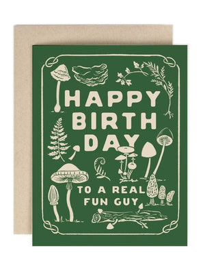 Fun Guy Mushroom Birthday Guy