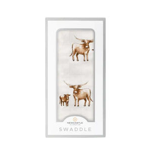 Newcastle Longhorn Natural Swaddle