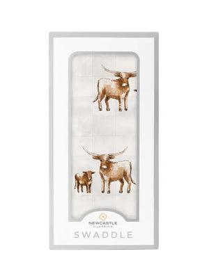 Newcastle Longhorn Natural Swaddle