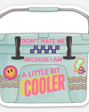 Don't Hate Me Cooler Sticker