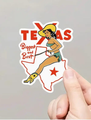 Biggest and Best TX Sticker