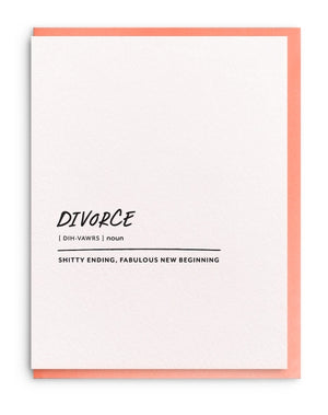 Divorce Definition Card