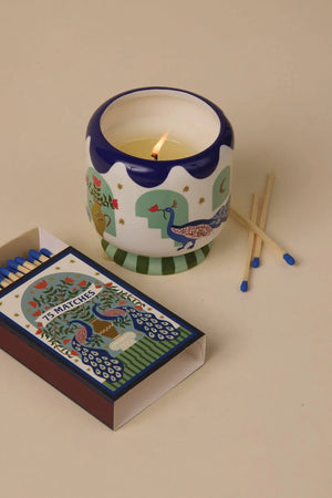 Paddywax A Dopo Peacock Misted Lime Candle