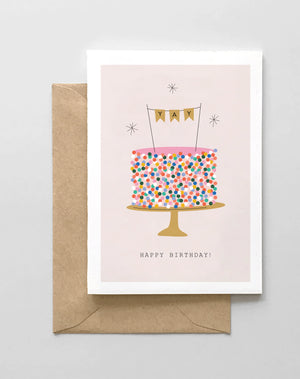 Happy Birthday YAY Cake Card