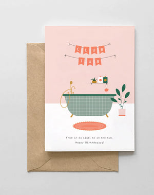 Club Tub Birthday Card