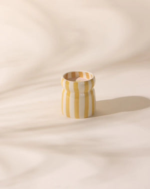 Paddywax Cabana Golden Coast Striped Candle