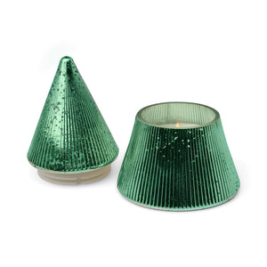 Paddywax Green Mercury Stacked Tree Candle