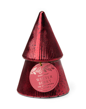 Paddywax Winter Berry Stacked Tree Candle