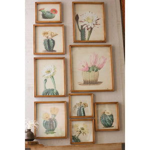 Cactus Gallery Wall Print Set (S/9)
