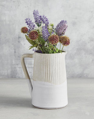 Two-Tone Terracotta Handled Vase
