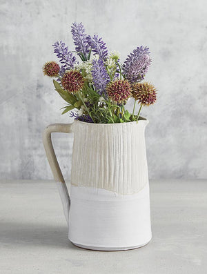 Two-Tone Terracotta Handled Vase