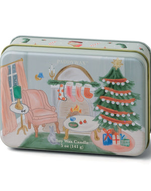Paddywax Living Room Scene Tin Candle
