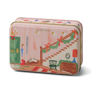 Paddywax Staircase Scene Tin Candle