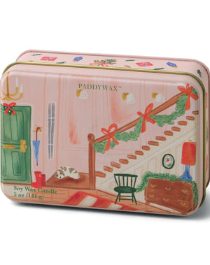 Paddywax Staircase Scene Tin Candle