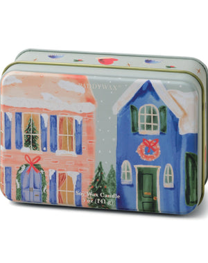 Paddywax Holiday Neighborhood Tin Candle