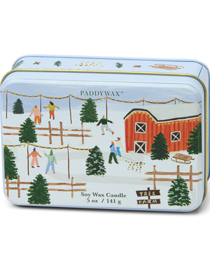 Paddywax Christmas Tree Farm Tin Candle