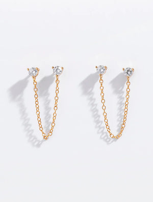 Larissa Loden Double Chain Studs