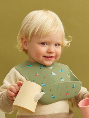 Camper Sage Silicone Bib