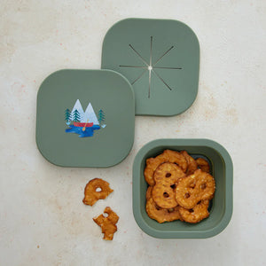 Sage Camper Silicone Collapsible Snack Bowl