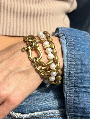 Rachel Nathan Classic Shackle Chain Bracelet