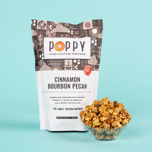 Poppy Cinnamon Bourbon Pecan Popcorn