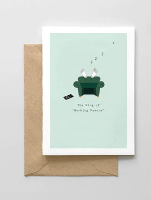Working Remote Father's Day Card