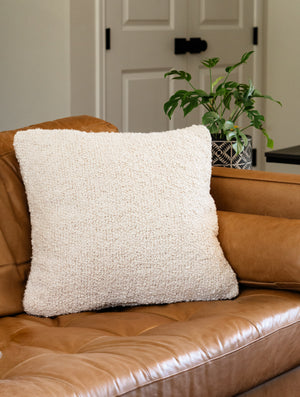 Woven Cotton Boucle Pillow