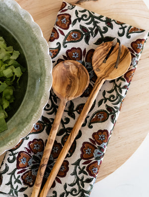 Set/2 Olive Wood Salad Servers