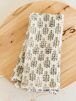 Blomma Block Print Dishtowel