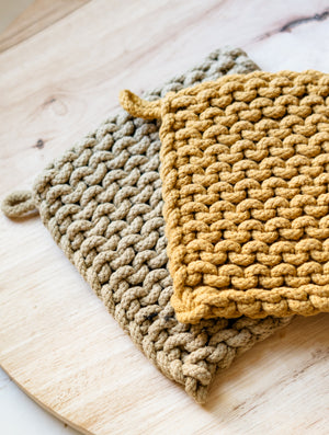 Autumn Cotton Crocheted Pot Holder