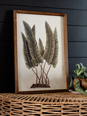 Palm Leaf Wood Wall Art