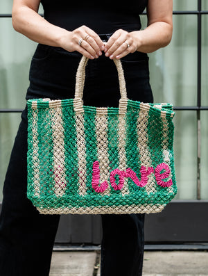 The Jacksons Love Lavinia Jute Tote
