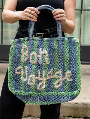 The Jacksons Bon Voyage Barry Jute Tote