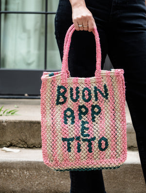 The Jacksons Buon Appetito Lottie Jute Tote