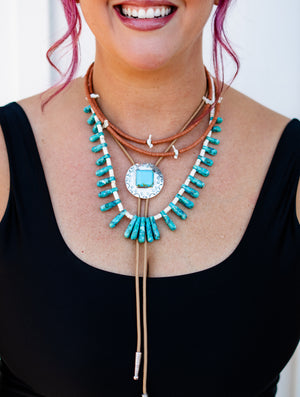 Gather Goods Sterling Turquoise Bolo