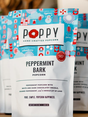 Poppy Chocolate Peppermint Popcorn