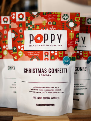 Poppy Christmas Confetti Popcorn