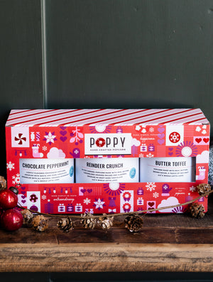 Poppy Holiday Trio Popcorn Set