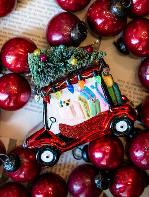 Best Christmas By Par Glass Golfcart Ornament