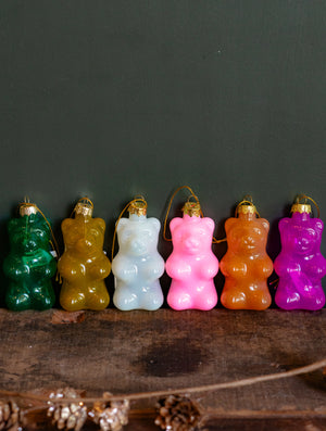Gummy Bear Glass Ornament