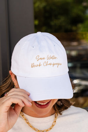 Save Water, Drink Champagne Ball Cap